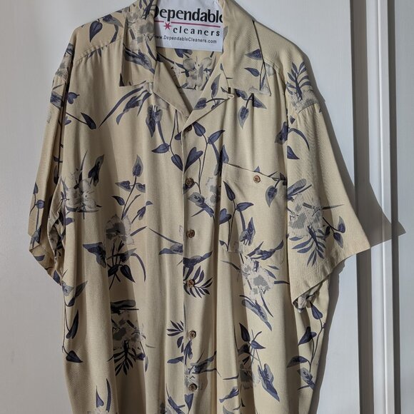 Paradise Coves Men's XXL 100% Silk Button up shirt - Picture 1 of 5